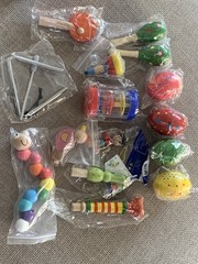Kids Musical Instruments, Approx 30 Pieces. Wooden Percussion Instru
