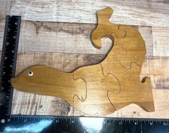 Wooden Seal Animal Puzzle Handmade Educational Toy For Kids Or Decor Display