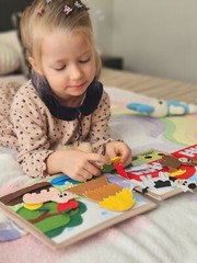 Zoo Handmade Quiet Book for Toddlers Montessori Interactive Felt Baby Busy Book