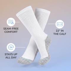 Loose Fit Stays Up! Casual Quarter Socks – Superior Stretch and Comfort, Wide…