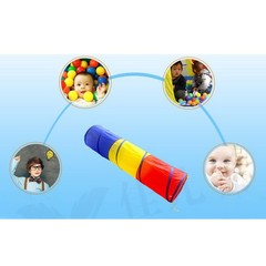 Kids Play Tunnel Folding Polyester Cloth Baby Crawling Training Equipment F SOCT