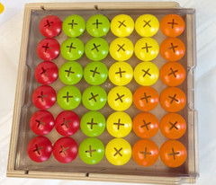 LOVEVERY Wooden MOSAIC BUTTON BOARD with 3 Cards (186/5)