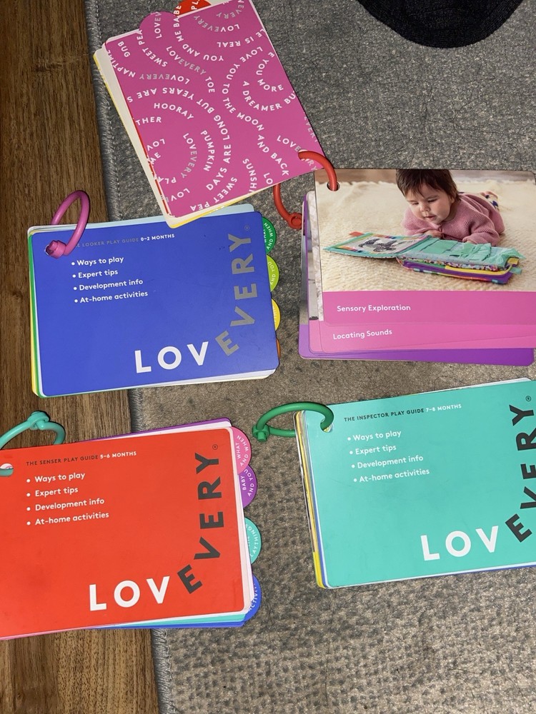 Lovevery Play Guides Lot Of 5 Baby Montessori Ideas Child Development 0-10 Mos