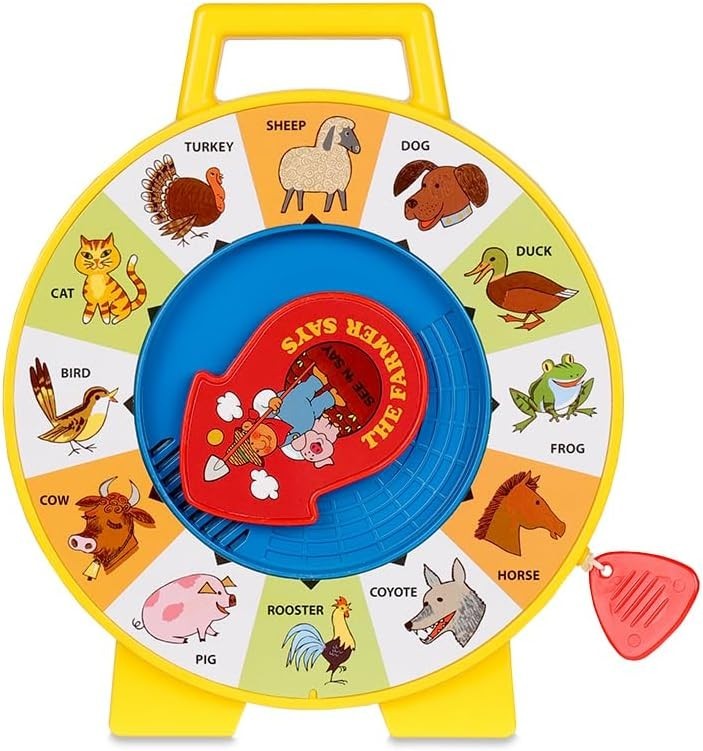 Fisher Price Classics – Farmer Says See ‘N Say – Vintage Learning Toy, Sounds an