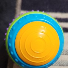 Bright Starts Sensory Textured Activity Ball Baby Toy, Multicolor, Unisex