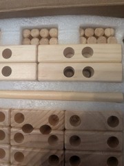 Edyfico Pegblock Masters Toy Stacking Wooden Block Set 24 Months+