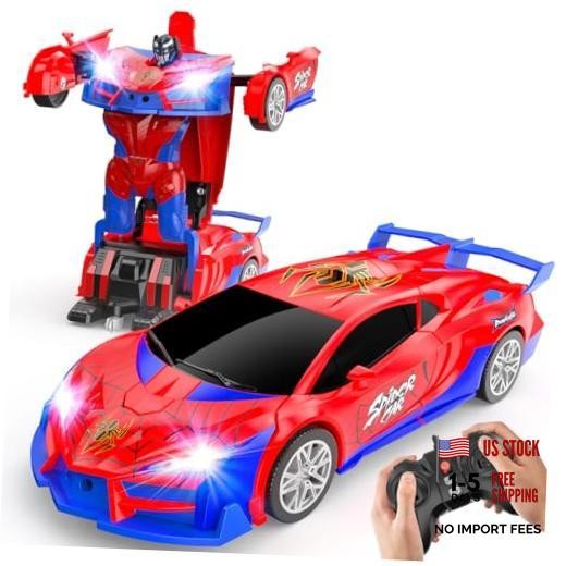 Spider Transform Remote Control Car Toys for Boys 4-7,2.4GHz RC Cars with Dual