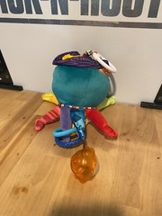 Tomy Lamaze Pirate Plush Octopus Baby Rattle Crinkle Teether Multicolor Infant