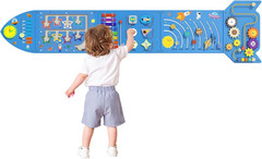 Rocket Activity Wall Busy Board Panels – Sensory Wall Panel for Kids, Montessori