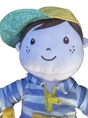 Linzy Soft Activity Learning Boy Doll Sensory Plush Buckle Zipper Lacing Toy