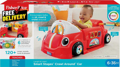 Laugh & Learn Crawl around Car Red Interactive Play Center with Smart Stages L..