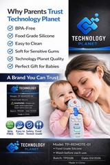 Silicone Baby Teether Toy Remote Control Shape – Technology Planet