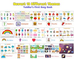 Montessori Preschool Learning Activities Busy Book – Workbook Activity Binder…