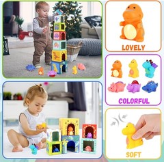 Engaging Dinosaur Stacking Blocks for Toddlers – Develops Skills and Imagination