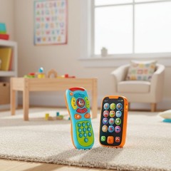 Bright and Engaging Baby Learning Phone & Remote – Perfect Gift for Kids