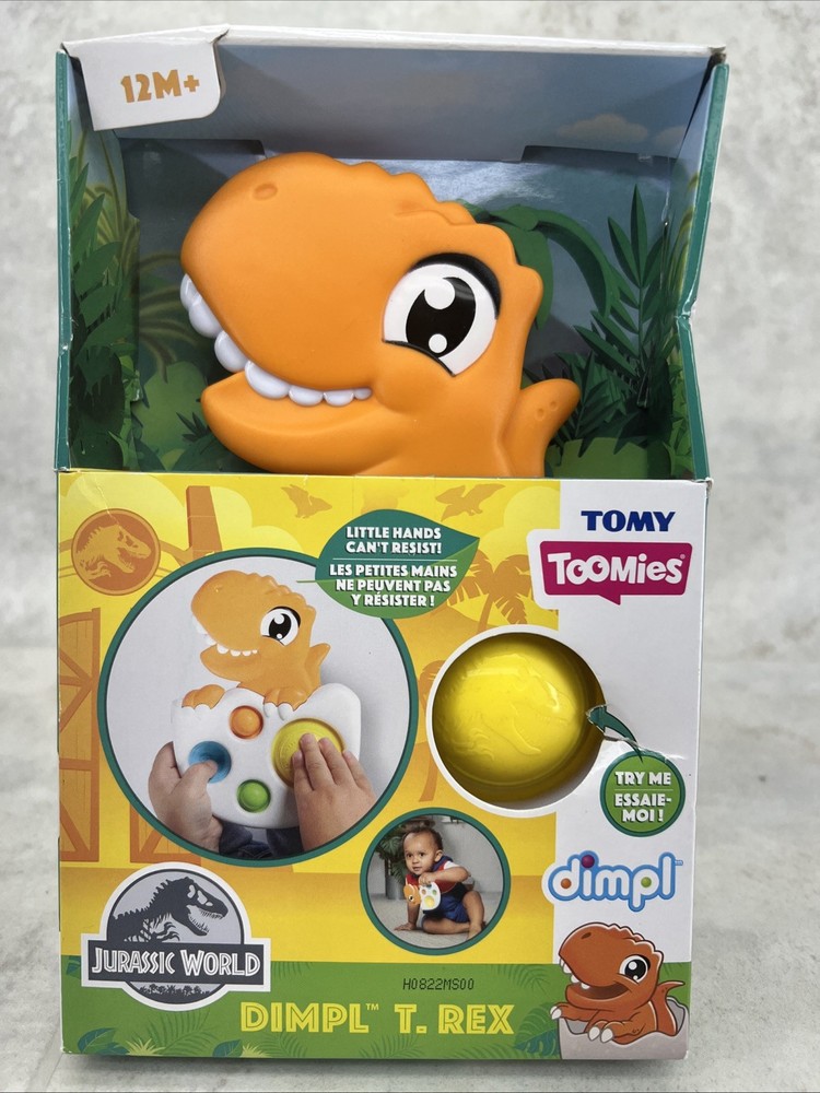 TOOMIES Dimpl T.Rex JURASSIC WORLD Toddler Toy TOMY – NEW IN BOX