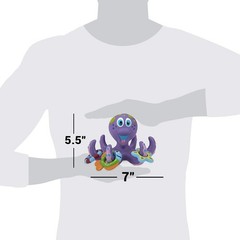 Nuby Floating Octopus with 3 Hoopla Rings – 4 Piece Set,