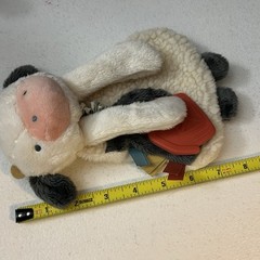 Itzy Ritzy Cow Lovey Security Blanket Unisex Plush Farm Themed Toy Silicone