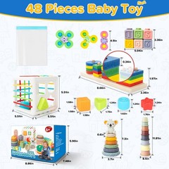 6-in-1 Baby Toys 6 to 12 Months, Montessori Toys for Babies 6-12-18 Months, I…
