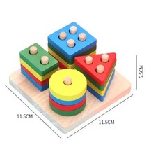 Montessori Baby Toys Kids 3D Wooden Puzzles Early Learning Baby Games Toys Educa