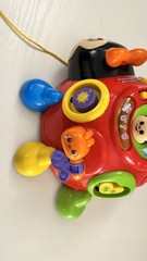 Vtech Crazy Legs Learning Bugs Ladybug Interactive Pull Toy Music Lights Up (D)