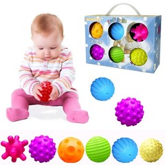 ROHSCE Sensory Balls for Baby Toys 6 to 12 Small, Multicolor