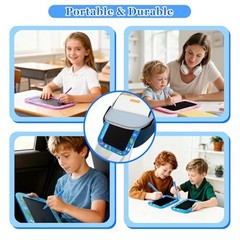 2Pack LCD Writing Tablet for Kids,10Inch Colorful Reusable Light&darkblue-10in