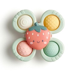 Itzy Ritzy Pop Whirl Strawberry Fidget Spinner Travel Bath Toy