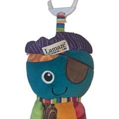 Tomy Lamaze Pirate Plush Octopus Baby Rattle Crinkle Teether Multicolor Infant