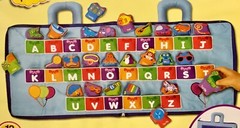 LAKESHORE LEARNING LETTERS ACTIVITY BOOK SOFT PLUSH ALPHABETS w/STORAGE BAG NEW