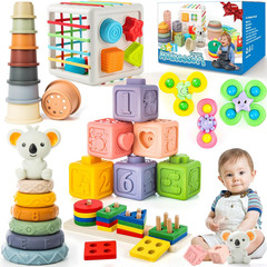 6-In-1 Baby Toys 6 to 12 Months, Montessori Toys for Babies 6-12-18 Months, Infa