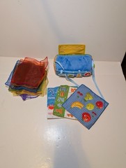 Baby Tissue Box Rainbow Tissues Play Paper Crinkle Sensory Teether Mirror