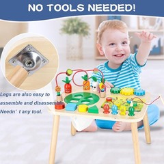 Wooden Activity Table – 7 Fun Games for Toddlers | Perfect for Christmas Gifts