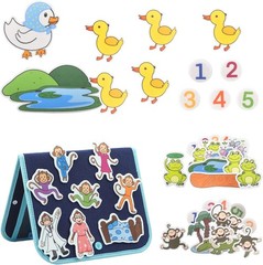 Deluxe Felt Storytelling Kit for Little Ones: 4 Classic Nursery Rhymes Included