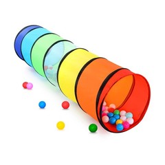 Kids Play Tunnel Tent for Toddlers, Colorful Pop Up Crawl Tunnel Toy for Baby…