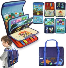 Heyous Busy Book Board Learning Montessori Toys for 1-4 Years Boy Birthday Gifts