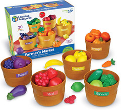 Farmer’S Market Color Sorting Set – 30 Pieces Age 18+ Months Toddler Learning To