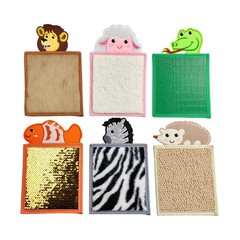 6 Pieces Sensory Pads Sensory Mats Educational Learning Polyester Assorted for