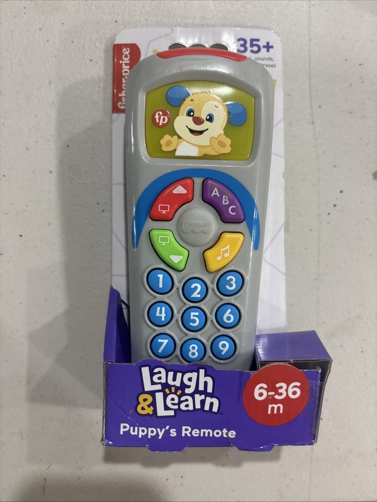 Fisher Price Laugh and Learn Puppy’s Remote Baby Toy 35+ Songs & Sounds 6-36 M
