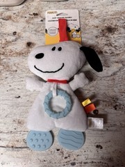 Peanuts Snoopy 12.5″ Inch Sensory Crinkle Blanky & Teether Feet Activity Toy