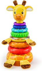 Stacking Toy with 7 Unique Rings for 1 Year Olds, Ages 0-18 Months
