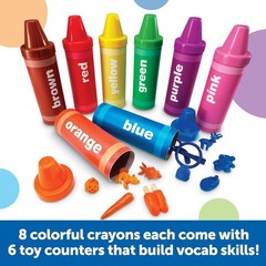 Rainbow Sorting Crayons – Color Recognition Toy for Toddlers