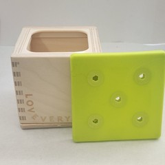 4 Lovevery Wooden Peg Drop Thinker Stack & Slot Coin Bank Sliding Top Box *PARTS