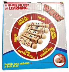 AVENOR Wooden Reading Blocks – Hands On Learning 3+ – Learning Blocks NEW
