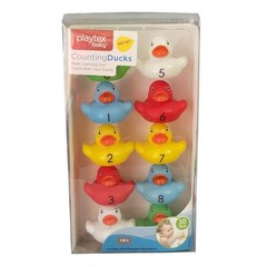 Playtex Baby Counting Ducks 10 Pack Bath Toy Learning Educational Numbers New