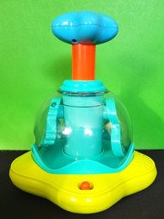 Bright Starts Press & Glow Spinner Baby Toy Lights Sound Music Blue Ocean Fish