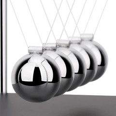 Newtons Cradle Balance Balls Science Physics Gadget Desktop Decoration Kineti…