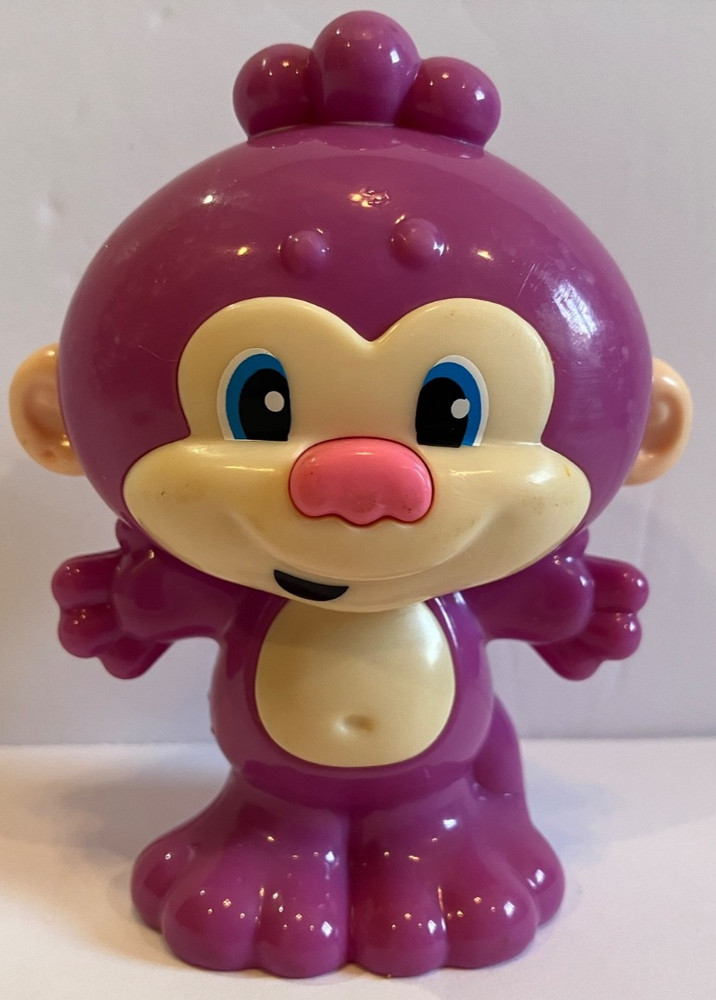 Fisher Price Mattel Laugh & Learn Purple Monkey Plastic Rattle Figure 2013