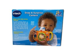 VTech Snap & Surprise Camera Toy 35+ Melodies & Phrases Ages 6-36 Months Interac