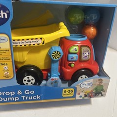 Vtec Drop And Go Dump Truck Learning Toy Ages 6-36 Months